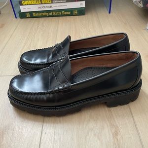 Weejun G.H. Bass Super Lug Black Loafers